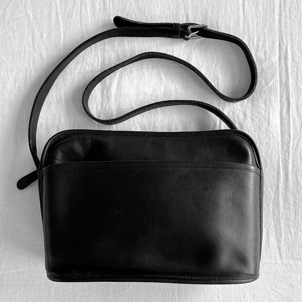 Coach Black Leather Vintage Bag Rare
